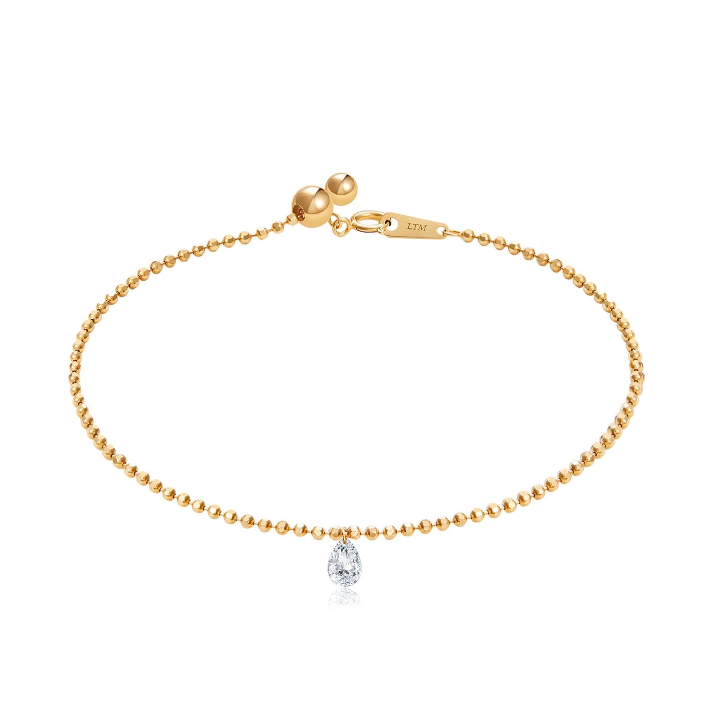 Floating Drilled Diamond Bracelet - LTM JEWELS