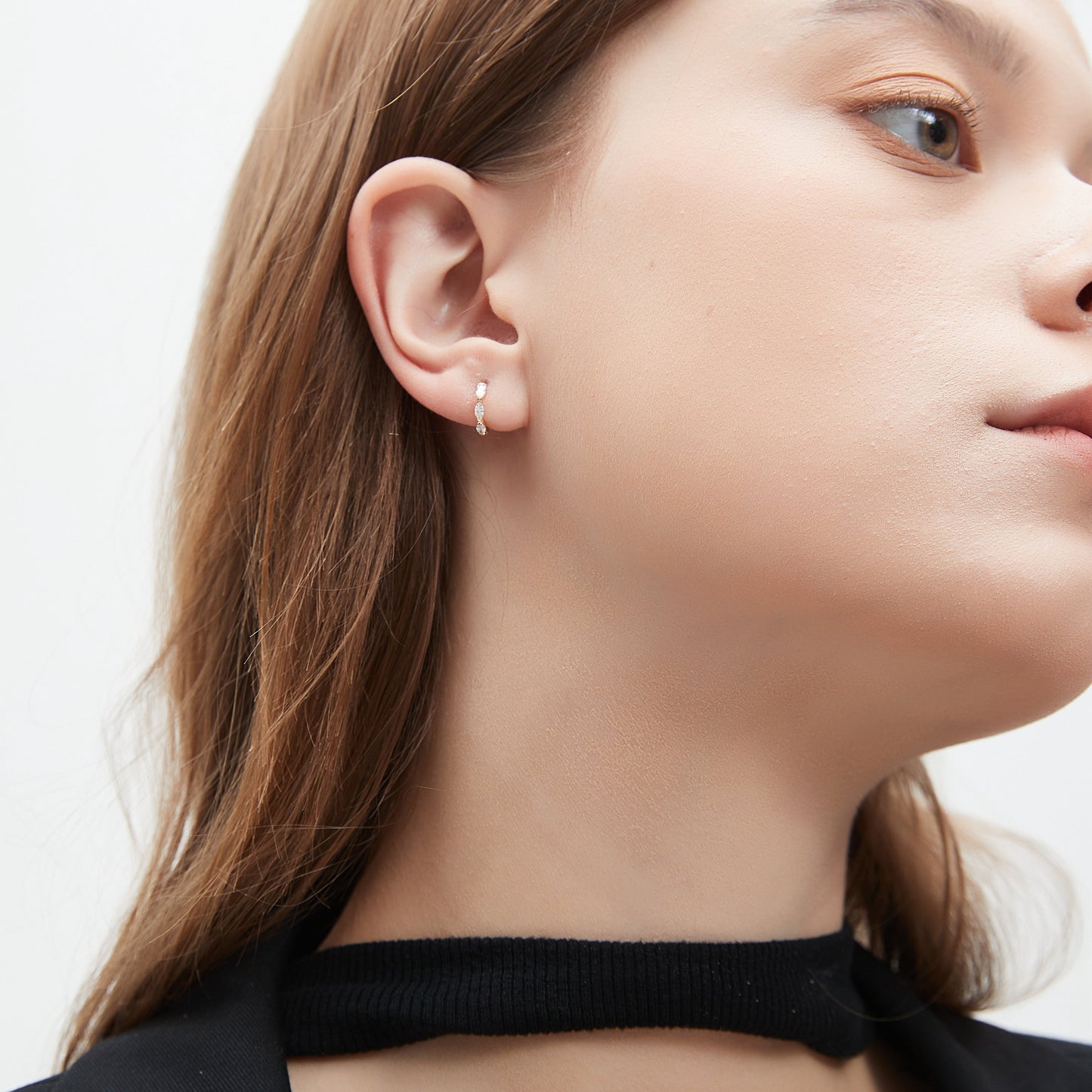 Marquise Diamond Hoop Earring - LTM JEWELS