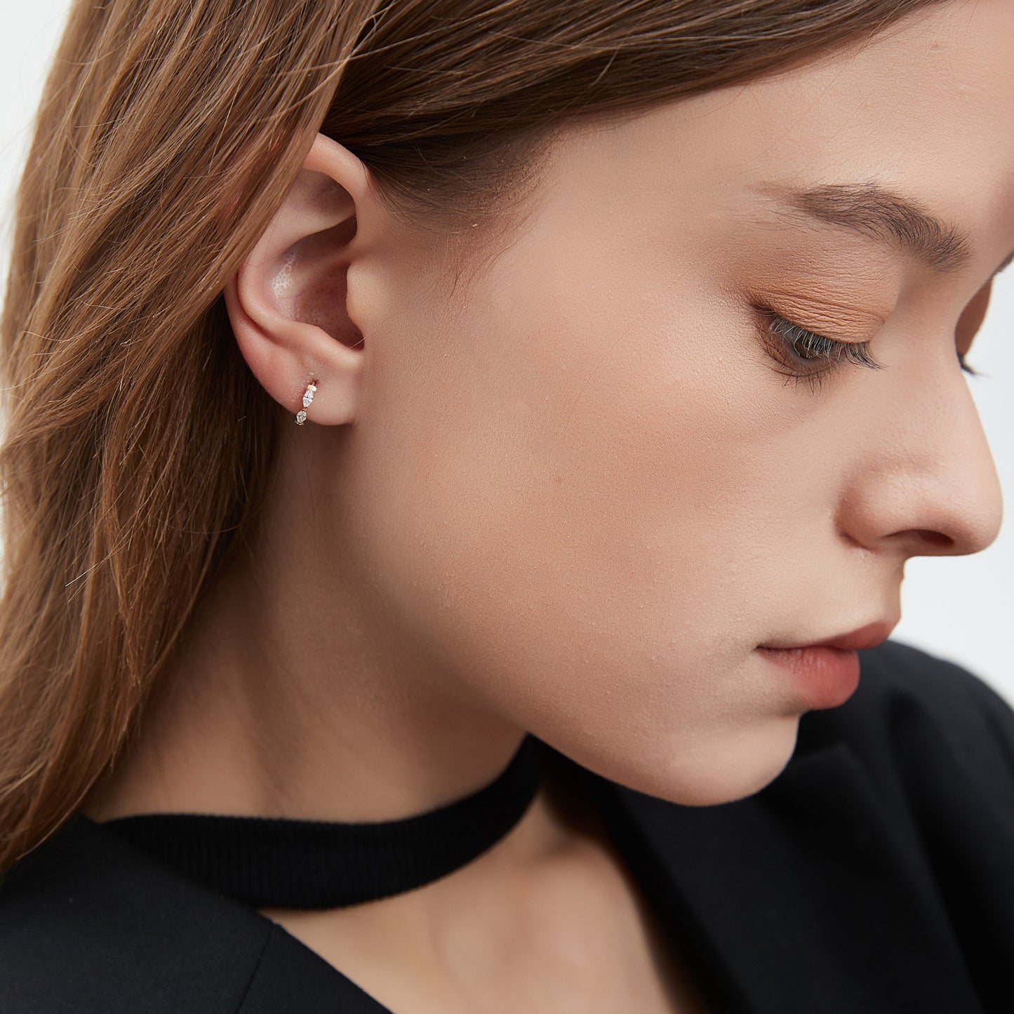 Marquise Diamond Hoop Earring - LTM JEWELS