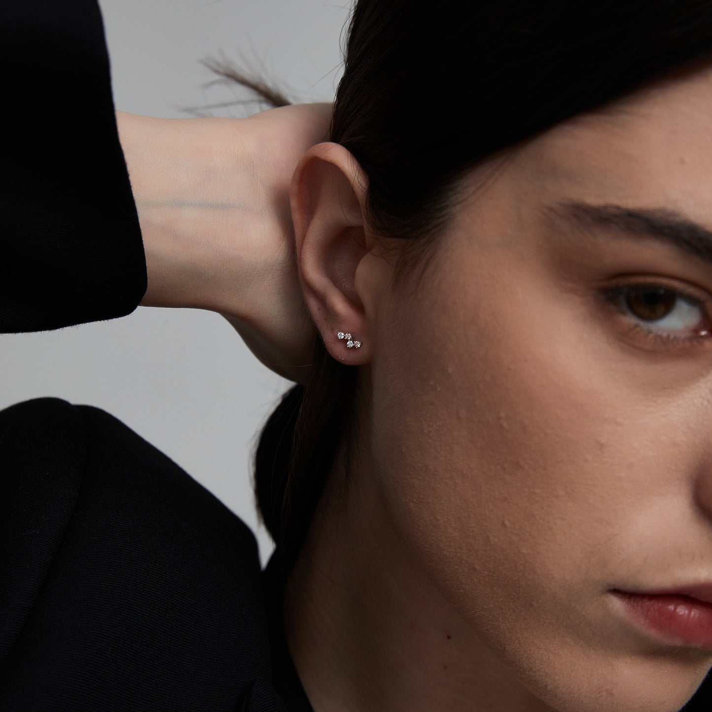 Pink Diamond Threaded Stud Earring - LTM JEWELS