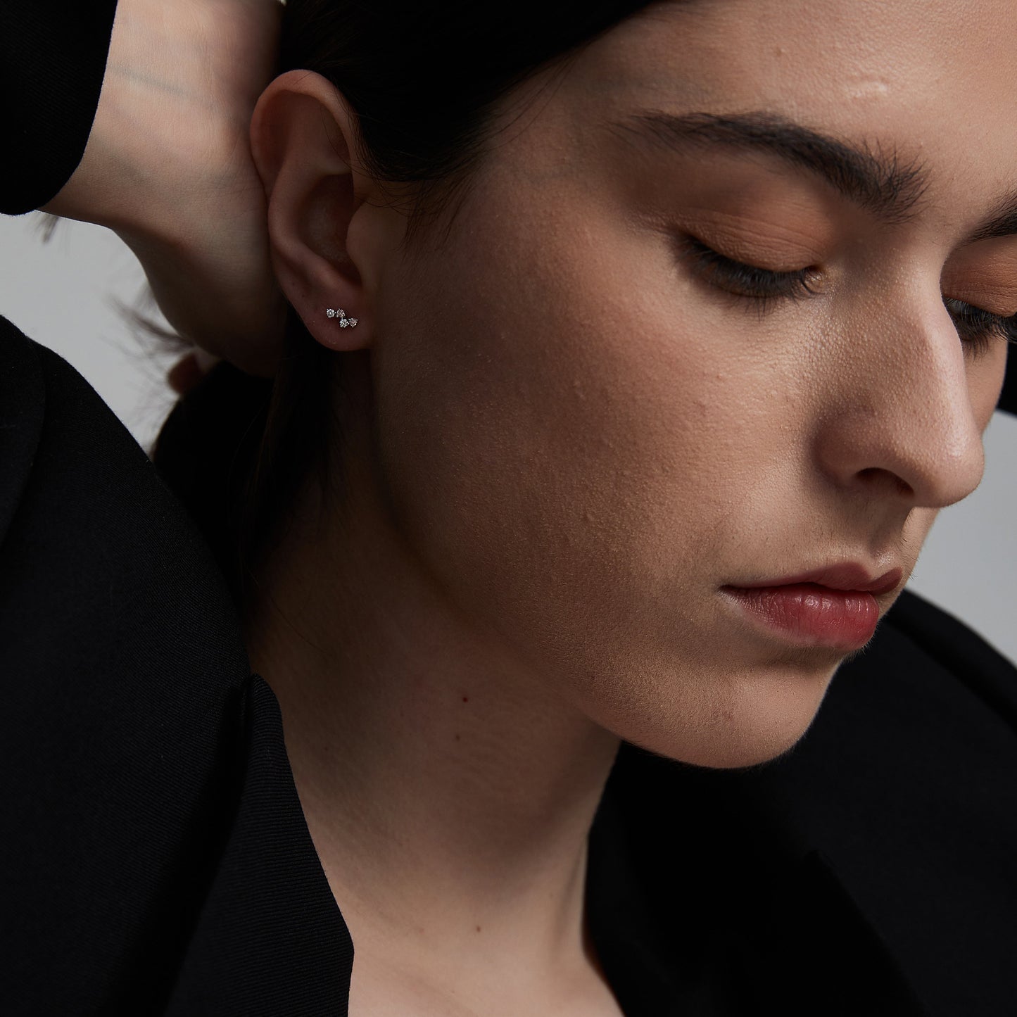 Pink Diamond Threaded Stud Earring - LTM JEWELS
