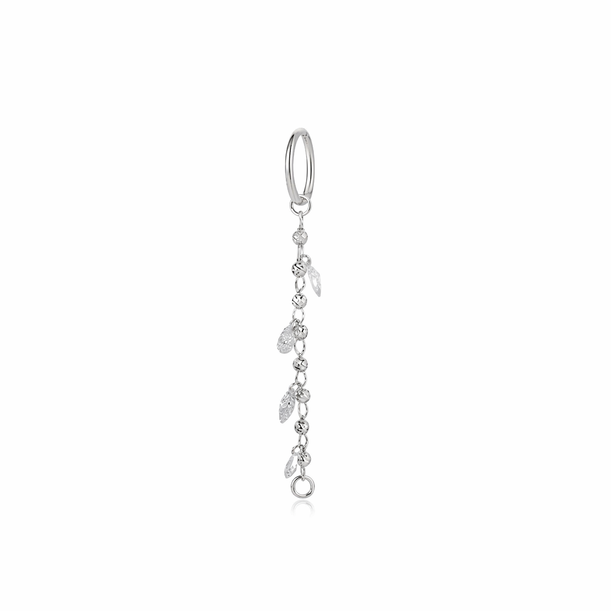 Gilded Bead & Diamond Dangle Charm | Celestial Drift